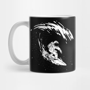 Summer Surfing Astronaut Mug